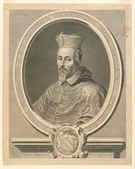 Baroque Painting Prints: Portrait of Cardinal Ascanius Philamarinus