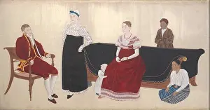 Javanese Prints: Portrait of the Cock Blomhoff Family