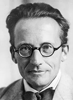 portrait Erwin Schrodinger, Austrian physicist