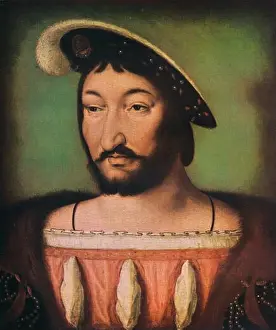 Sovereign Prints: Portrait of Francois I of France, c16th century. Creator: Jean Clouet