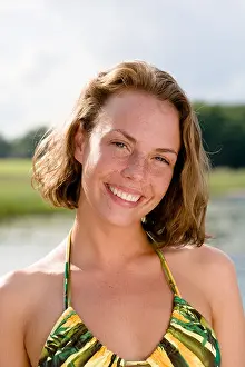 Posed Prints: Portrait of freckled young woman