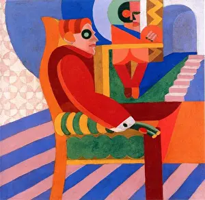 Futurism Prints: Portrait of Gilbert Clavel (1883-1927)