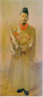 1898 Prints: The portrait of Gojong, king of Joseon Dynasty painted by Hubert Vos in 1898
