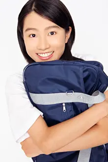 School Uniform Prints: Portrait of high school girl