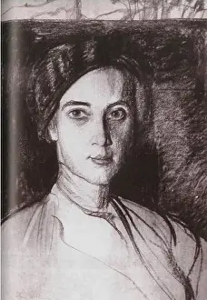 Portrait of Jadwiga Janczewska 1913 by Stanisław Ignacy Witkiewicz