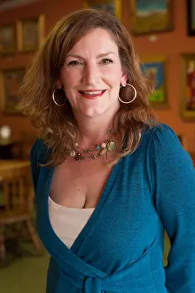Lipstick Prints: Portrait of Jennifer Roughton, owner of The Crown Restaurant, Indianola, Mississippi