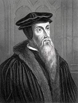 Portrait of John Calvin (1509-1564) French Theologian