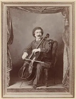 Classical Music Prints: Portrait of Joseph Hollman by André Miszech; Joseph Hollman Violonaliste (...)