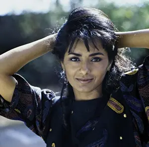 Partial View Prints: Portrait of Kitu Gidwani smiling, India, Asia