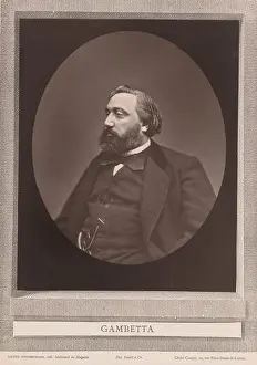 1871 Prints: Portrait of Léon Gambetta, Gambetta (title on object)