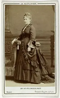 Carte De Visite Prints: Portrait of Leonide Leblanc, (1842-1894)
