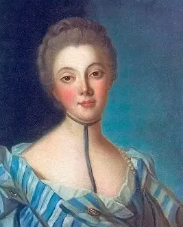 Louise Prints: Portrait of Louise Dupin - Jean-Marc Nattier, circa 1733