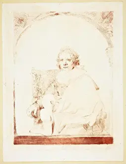 Hand Gesture Prints: Portrait of a Man in an Arm Chair by Christian Josi