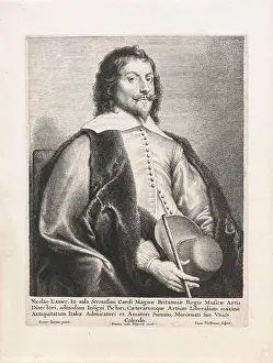Baroque Painting Prints: Portrait of nicholas lanier. Portrait of the English composer and artist Nicholas lanier