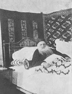 Armenian Prints: The last portrait of Patriarch Matthew II Izmirlian a few days before his death