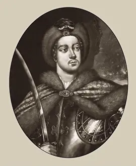 Digitally Prints: Portrait of Peter the Great, Peter I or Pyotr Alexeyevich Romanov