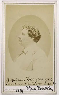 Carte De Visite Prints: Portrait of Pierre Berton (1843-1912)