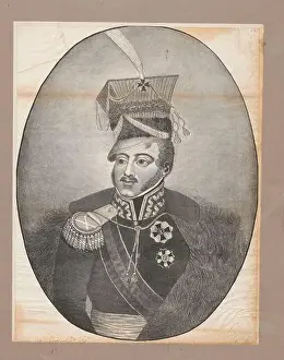 Busts Prints: Portrait of Prince Józef Poniatowski. unknown, graphic artist