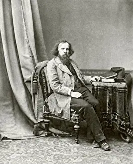 Physicist Prints: Portrait of the scientist Dmitrij Mendeleev