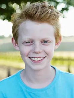 Waist Prints: Portrait of smiling boy