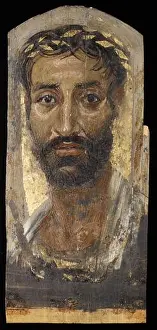 Hellenistic Prints: Portrait of a Thin-faced Man 170 by Fayum portrait