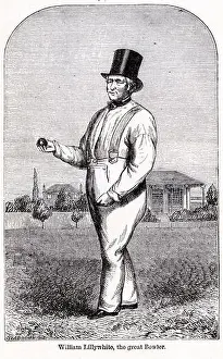 Illustrate Prints: Portrait of William Lillywhite, the great bowler, circa 1880