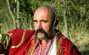 Trousers Prints: Portrait of Zaporizhia Cossack, Ukraine; Zaporizhia; Zaporizhian Sich