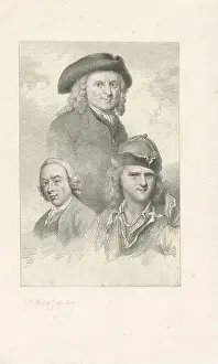 Paper Print Prints: Portraits of Adam Silo, Jacobus Buys and Cornelis Pronk