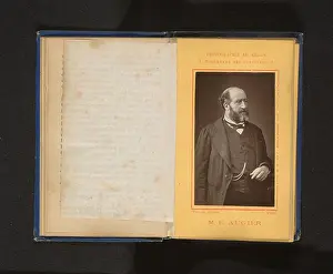 1868 Prints: Portret van Émile Augier, Adolphe Braun & Cie