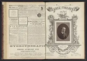 1868 Prints: Portret van Louis-Arsène Delaunay, c