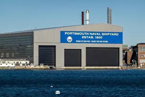 Portsmouth Naval Shipyard in Kittery Maine across the river from Portsmouth NH