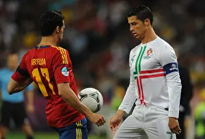 Duel Prints: Portugal's Cristiano Ronaldo (L)