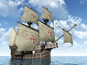 Tear Prints: portuguese caravel