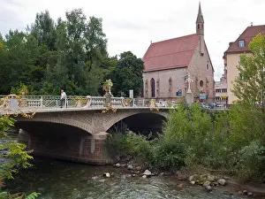 Stone Bridge Prints: The Post Bridge over the river Passer
