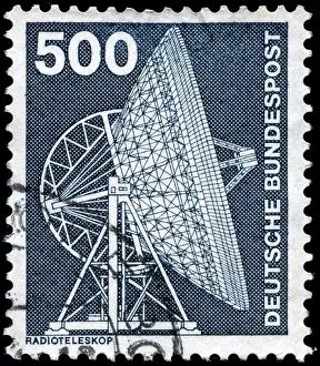 Cancelled Prints: Postage stamp from the Federal Republic of Germany in the Industry
