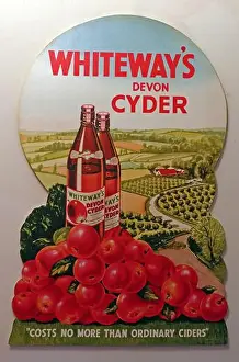 Hotpixuk Prints: Poster advert for Whiteways Devon Cyder No More Than Ordinary Ciders