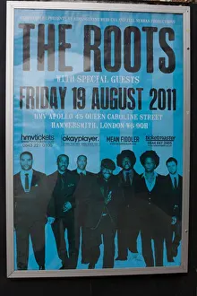 Cartel Prints: Poster of American hip hop/neo soul band, The Roots, London, England