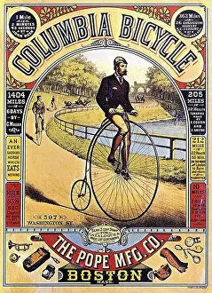 Green Space Prints: Poster de Columbia bicycle, The Pope Mfg