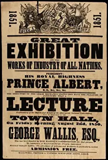 1851 Prints: Poster of the Great Industrial Exhibition of all nations of 1851, 1851. Private Collection