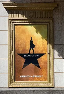Popular Culture Prints: Poster for the musical Hamilton at Orpheum Theatre in Minneapolis, Minnesota
