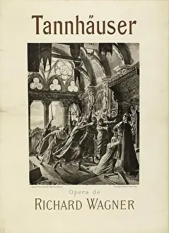 Opera Prints: Poster for the opera Tannhäuser by Richard Wagner