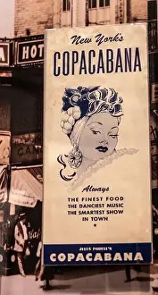 poster and picture of New York's Copacabana nightclub where Sammy Davis Jr