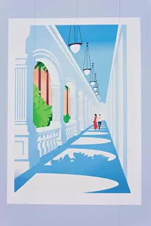 Long Prints: Poster at Raffles Hotel Singapore