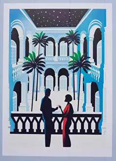 Travelling Prints: Poster at Raffles Hotel Singapore