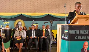 Centenary Prints: POTCHEFSTROOM, SOUTH AFRICA: Thuthukile Zuma speaks at the ANC lecture on December 6