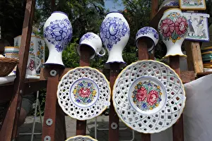 Glazed Prints: Pottery known as 'Modranska keramika' on display at the pottery craft fair in Pezinok