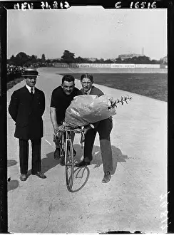 Competitive Sport Prints: Poulain is identified as winner of the Assumption Prize at Parc des Princes in 1919