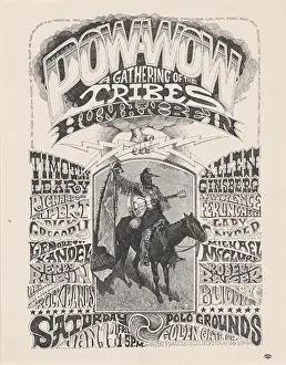 One Person Prints: Pow wow: a gathering of the tribes for a human be-in