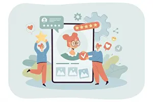 Impression Prints: PR managers working online on personal brand for influencer