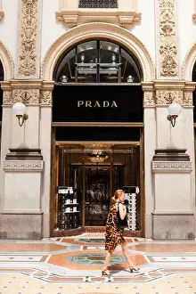 Storefront Prints: The Prada fashion store in the Galleria Vittorio Emanuele II